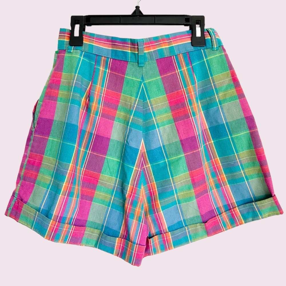 Vintage plaid shorts - Picture 2 of 9